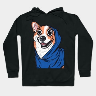 Corgi Blue Hoodie Hoodie